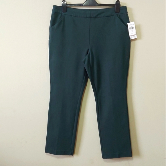 Northern Reflections Pants - Northern Reflections Pant Size 16 Green Comfort Tummy Shaper Ankle Length
